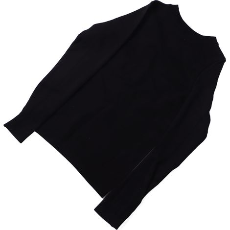 T-shirt à manches longues pour femme, séchage rapide, col rond, coupe ajustée et extensible, idéal pour le sport, le yoga, la course à pied et la randonnée, noir, taille S (1/5)