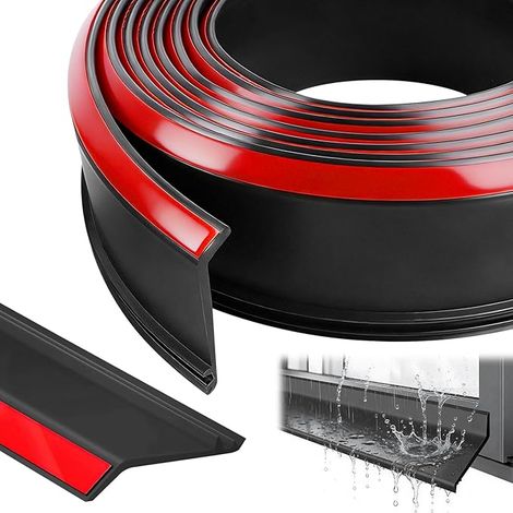 Profil Goutte D'eau Déflecteur De Pluie Porte Flexible Protection Barrière D'étanchéIté Pour Appui De Fenêtre Bande De Joint de Garage (1/5)