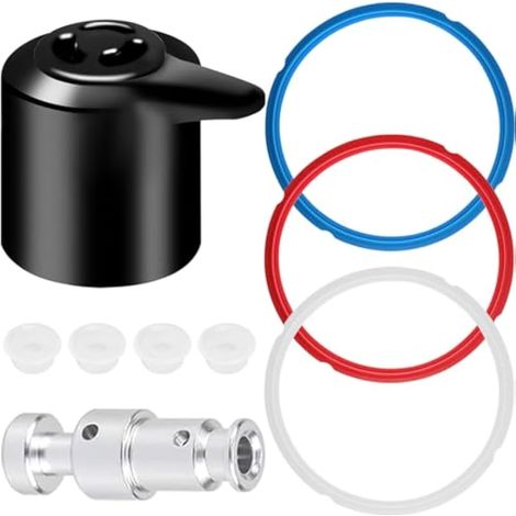 Pièces de rechange pour Instant Pot Duo 5, 6 quarts (5/6 QT) comprenant une bague d'étanchéité, une vanne flottante de libération de vapeur, un kit d'accessoires de vanne flottante (8 pièces) (1/5)