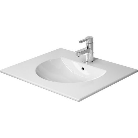 Duravit mueble lavabo DARLING NEW con plataforma para grifo rebosadero 630x520mm 3 orificios para grifería blanco