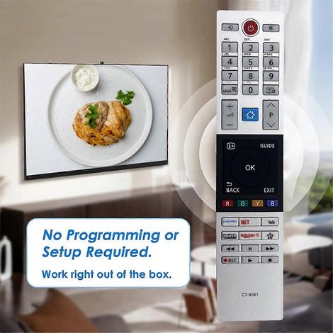 Télécommande CT-8561 pour téléviseur LED intelligent TOSHIBA - FFY (1/3)