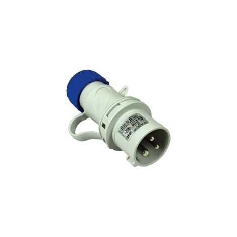 SPINA INDUSTRIALE VOLANTE ARGO BLU 2P+T CEE 309 IP44- - 16A colore blu 70100 - 2 pezzi FANTON