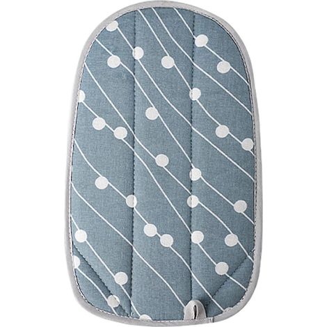 Tapis de repassage, gants de protection pour le repassage, défroisseur vapeur pour vêtements de voyage et de lit-Blue Round