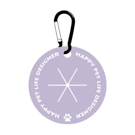 Porte-sac à crottes - Avec mousqueton - Mains libres - Pour laisse - Distributeur de sacs à crottes - Accessoires de promenade pour chiens(Violet) (1/5)