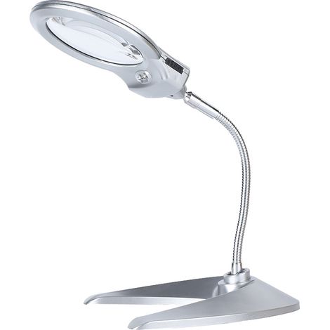 Vergrößerungs-Schreibtischlampe für Bastelarbeiten mit 2 LEDs (1/5)