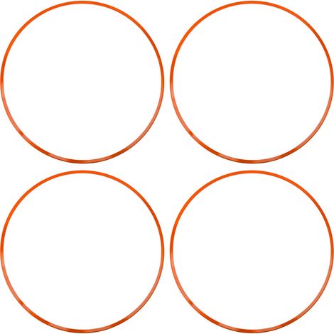 4 anneaux protection jante 16 pouces anti-rayures – Auto-adhésif décoratif bord moyeu voiture orange, carrosserie (1/5)
