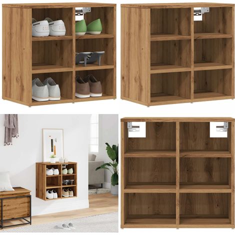 vidaXL Schuhschrank Artisan-Eiche 52x30x50 cm (1/5)