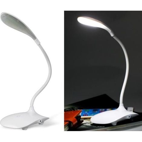 Lampe de bureau LED tactile USB 3 niveaux - VINSIC - Blanc - Métal, plastique - Intérieur - Electrique (1/4)