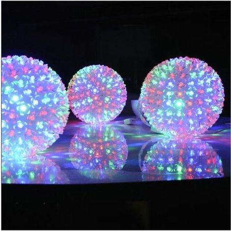 Boule Lumineuse pour Noel 14 cm, 100 LED, guirlande de Noël pour décoration intérieure/extérieure, jardin, fête, Noël, multicolore (1/5)