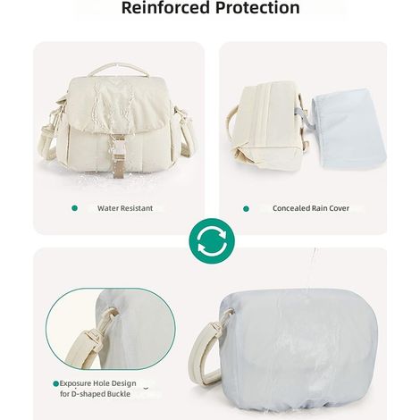 Sacoche pour appareil photo reflex numérique, légère design bicolore objectifs et accessoires (1/4)