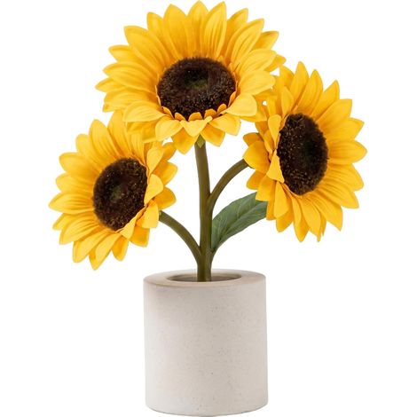 Lampe tournesol, lampe à fleurs à 3 têtes (1/5)