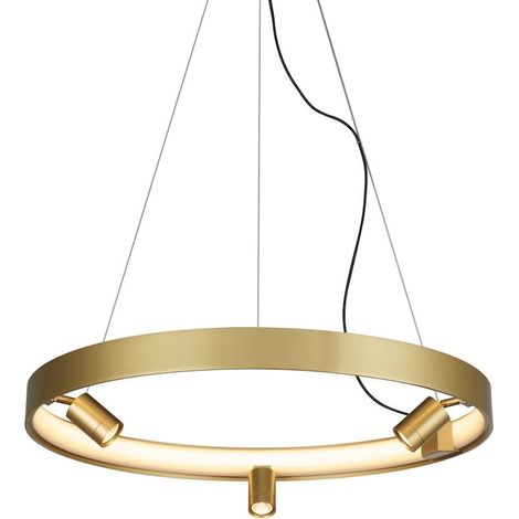 Spotring moderne LED-Ringlampe 60 cm goldener Spot (1/3)