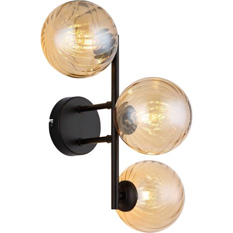 Globo - lampada da parete - CONOR - ambra - vetro - G9 - 56146W (1/5)