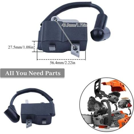 Module de Bobine d'allumage pour 573935702 Bobine de module d'allumage pour Husqvarna 440 435 435E 440E 445 450 Scie à chaîne Jonsered Pièces détachées pour scie à chaîne CS2240 CS2245 CS2