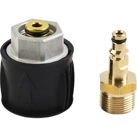 Adaptateur De Tuyau - Raccord M22 Vers Raccord Rapide Serie K - Pour Nettoyeur Haute Pression - 1 Pièce (1/5)