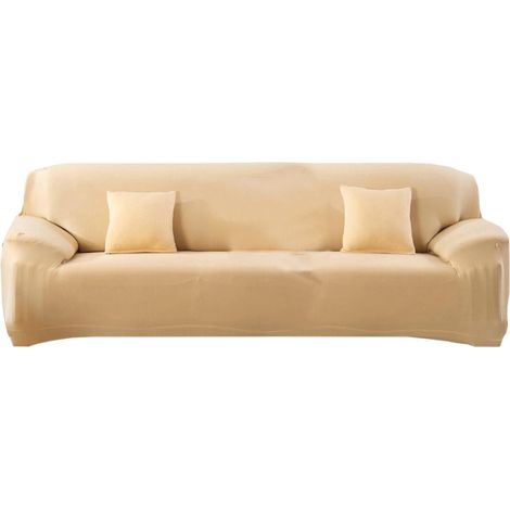 copridivano 4 posti elasticizzato crema, 235-300 cm (1/2)