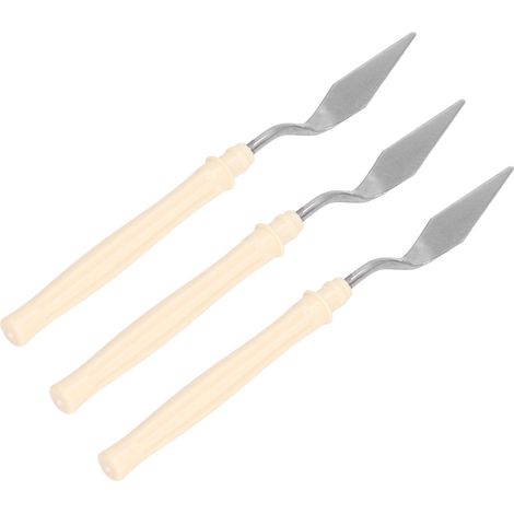 Couteau à palette, grattoir en acier inoxydable, couteau à peindre, couteau en métal pour peindre. (1/5)