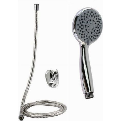 Trade Shop - DOCCETTA DOCCINO SOFFIONE MULTIGETTO DOCCIA BAGNO LACCNO 1.5MT STAFF 79977 - (1/2)