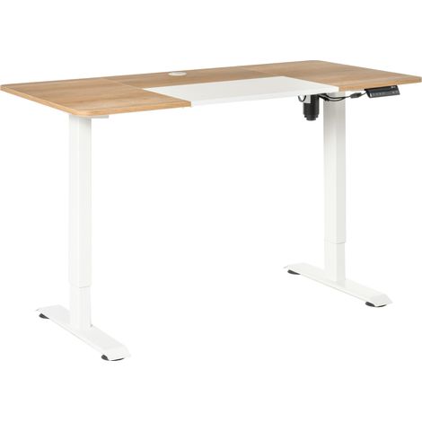 Escritorio eléctrico elevable 140x70 cm regulable en altura 72-116 cm metal HOMVRA (1/5)