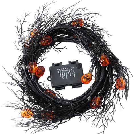 Guirlande Lumineuse d'halloween pour Porte D'Entrée Déco Saisonnière Guirlande Lumineuse Halloween Avec Fournitures Décoratives Pour Jardin Extérieur Fête (1/5)