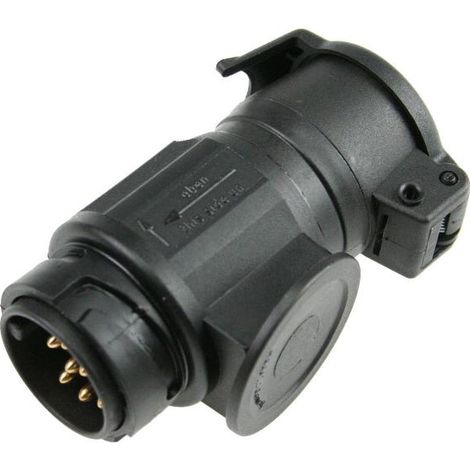 Caravan Universal Kurzadapter 13polig auf 7polig Klappdeckel IP44