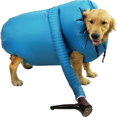 Schnelltrocknender Beutel für Haustiere, tragbarer Trockenkäfig für Haustiere, freihändiges Trocknen des Hundefells, Haarpflege, Beutel zur Reinigung von Hundehaaren L (Geeignet für 20-45 Katzen) (1/5)