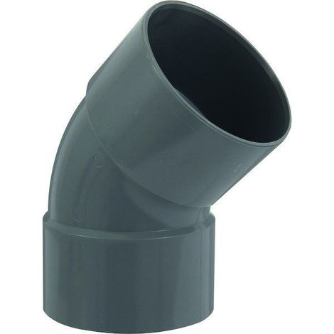 Coude 45º femelle-femelle ø 100mm raccord pvc évacuation - jardiboutique