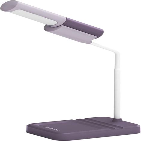 Lampe de chevet LED violette avec 3 couleurs réglables et support pour téléphone — Bureau et maison (1/5)