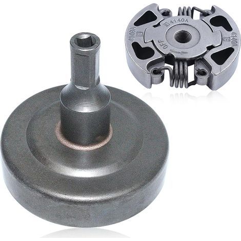 Kit Tambour d'embrayage, pour Stihl FS45 FS46 FS50C FS55 FS56 FS70 Hl45 Km55 avec Ensemble d'embrayage Tondeuse à Gazon Pièces de Rechange, remplacement 41401602000 41401602909 (1/5)