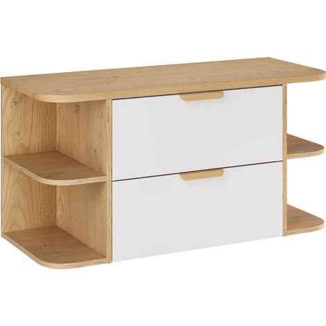 Neceser Oria blanco mate 100cm nicho redondo (1/4)