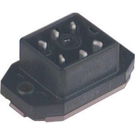 Spina da pannello con flangia intorno ai contatti saldati Nero GO 60 FAV M Poli:6 932 918-100-1 Hirschmann Contenuto: 1