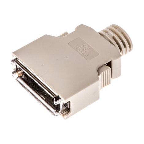 Capot Sub-D 3M série 103, 26 contacts, Sub-D à coque arrière en ABS boîtier D  avec Serre-câble ( Prix pour 1 )