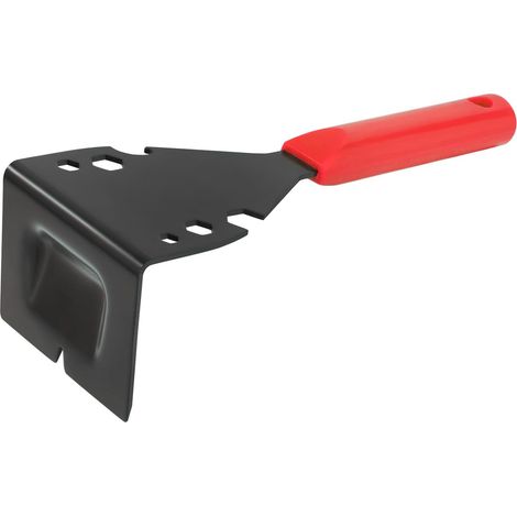 Extracteur de garnitures, outil multifonction robuste pour enlever les planchers en bois, les plinthes, les boîtiers de porte, le carrelage, les clous (rouge) (1/5)