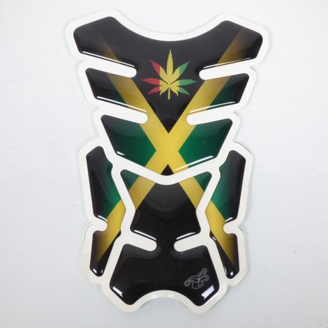 Protection de réservoir adhésive déco Jamaïque pour moto vert