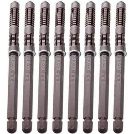 Lot de 8 supports d'étagères flottants en bois invisibles et durables avec vis - Pour le matériel réglable - Pour étagères (diamèt