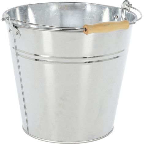 10 Liter Eimer aus Zink Ø 26 x H26 cm-ME1000010-Zink-Eimer