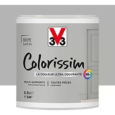 Peinture Multi-supports V33 Colorissim Satin Brume 0,5 L