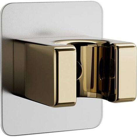 Duschkopfhalterung ohne Bohren, ohne Bohren, ABS-Material, Wandmontage, Gold (1/4)