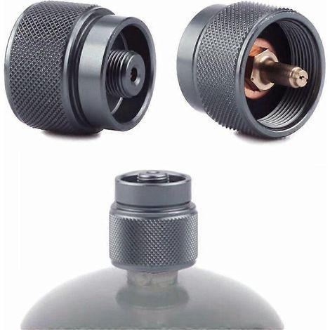 Adaptateur pour réchaud de camping extérieur (450 g), coupleur de bouteille de propane, valve de cartouche, embout de brûleur à gaz, équipement de camping (1/4)