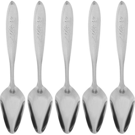 Lot de 5 cuillères à lait en poudre pour perroquets en acier inoxydable pour oiseaux de compagnie (1/3)