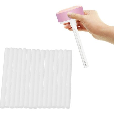 30 Pièces Bâtons d'humidificateur Recharge en Coton, Filtre Remplacement 5x80mm pour diffuseur air, mèches de Rechange compatibles pour humidificateur évaporatif et purificateur d'air (1/4)