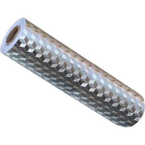 Feuille d'aluminium autocollante résistante à l'huile, compatible avec une utilisation en cuisine, 1 rouleau d'autocollant imperméable (1/5)