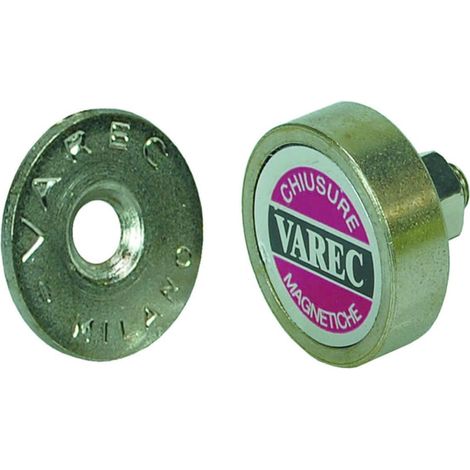 Cricchetti magnetici a pasticca con vite - Specifiche: Ø mm 14x5,5h attrazione Kg 1,5 (RPV14) - 24 pz