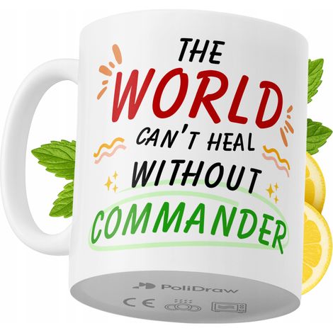 Mug humoristique pour commandant, avec un texte amusant et un design graphique original. Idéal pour les anniversaires, les fêtes et les occasions spéciales. Mug premium pour la maison, le bureau et le (1/5)
