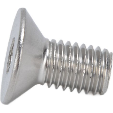 Packung mit 30 M10x20 Sechskant-Senkkopfschrauben, A2 Edelstahl 10mm, Innensechskantschrauben für industrielle Befestigungszwecke. (1/5)