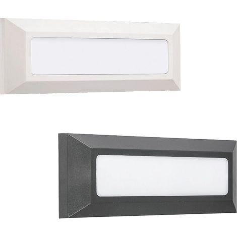 Segnapasso led da parete mod. Soria colore bianco e antracite