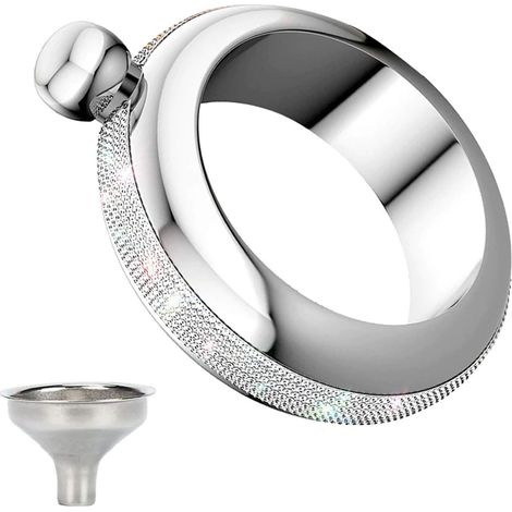 Bangle Flask - 304 Stainless Steel - 100 ml - For Dance Parties Birthday Gifts - 1 Piece (1/5)