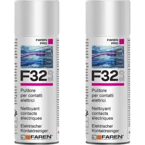Farmicol Faren F32 2.0 Spray 400ml Pulisci Contatti a Secco 2pz