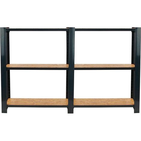 Officlick Moderne Regale Anthrazit 160 cm Breite