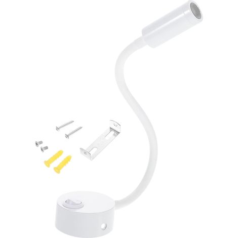 Lampe de Lecture LED 3w en Métal Abs Verre, Angle Réglable (1/5)